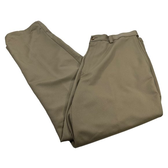 Haggar Men's Size 36X34 Khaki Pant Flex Waist Preowned - Picture 1 of 12
